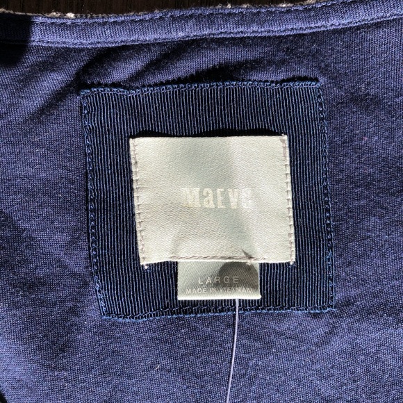 NWT Anthropology Maeve Blue Striped Dress - Picture 3 of 6